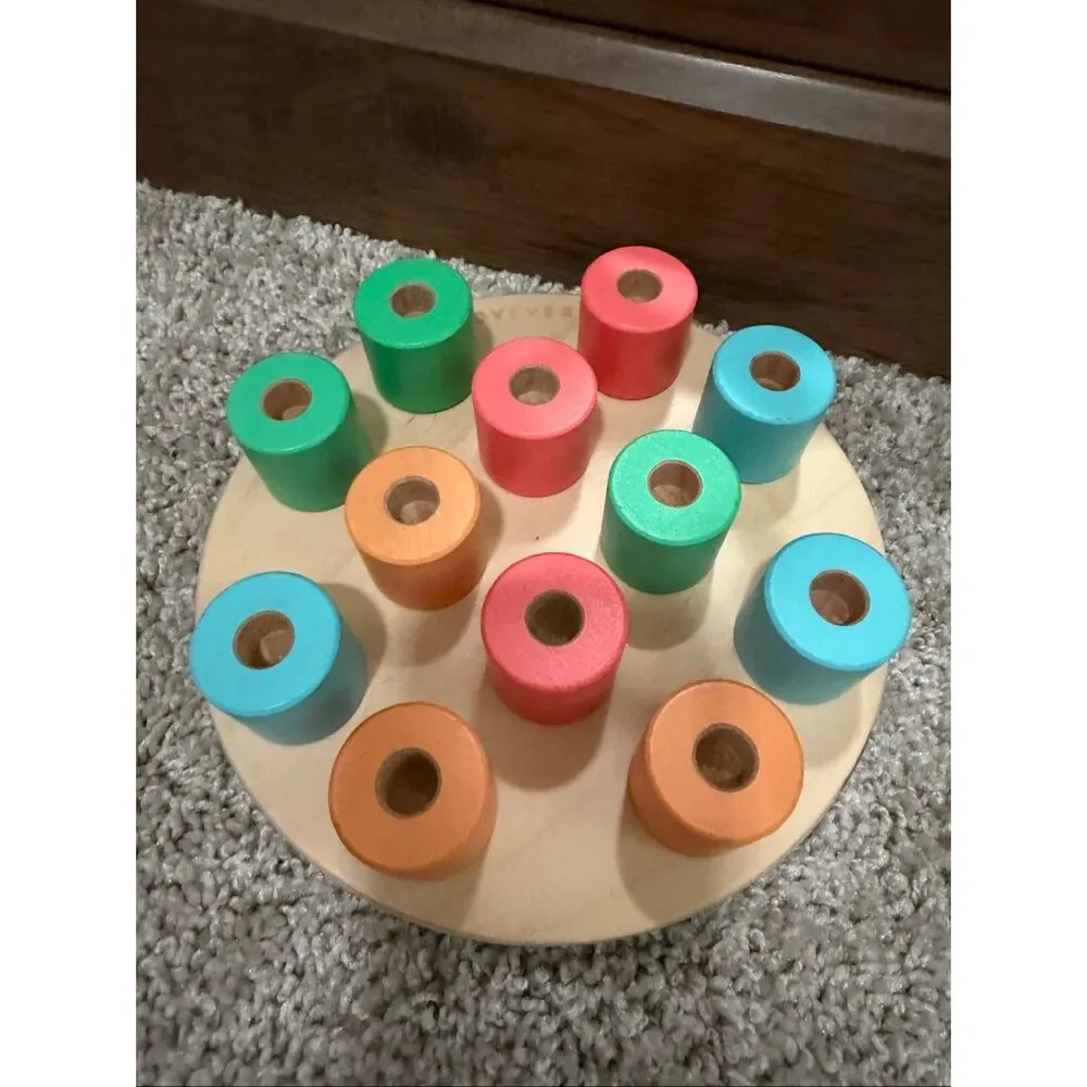 Lovevery Wooden Stacking Peg Board